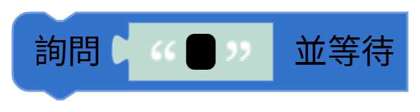 詢問（　）並等待